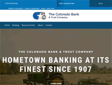 Tablet Screenshot of colobank.com